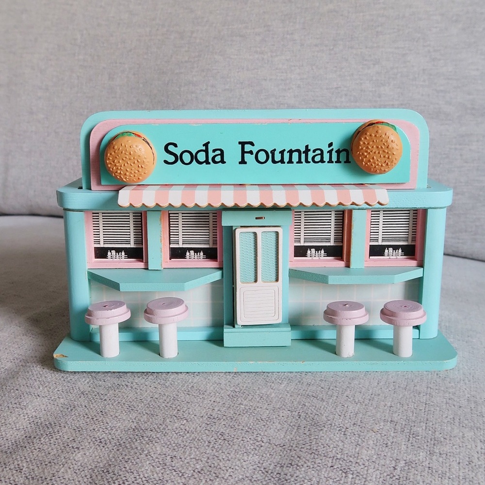 Vintage 80s Musical Soda Fountain Diner Music Box Rock Around the Clock – Taiwan